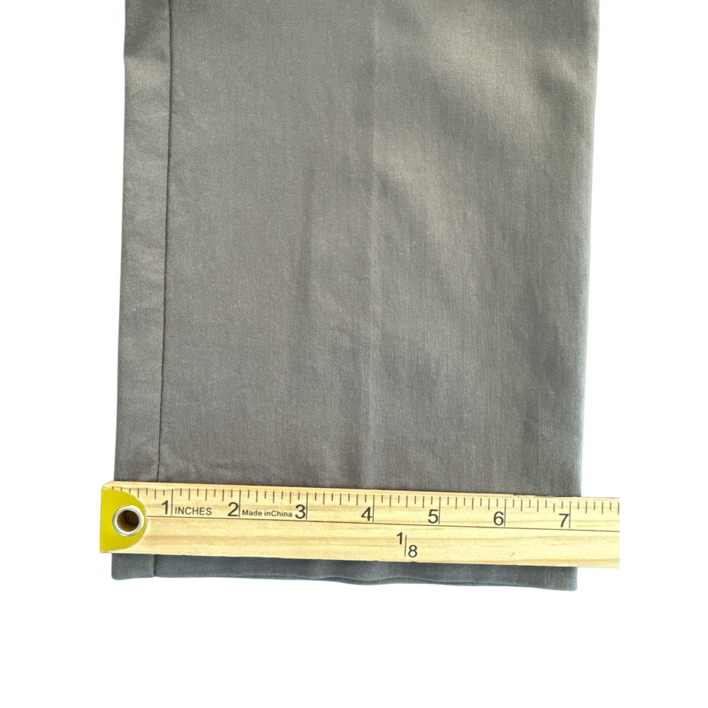 JM Collection Stretch Taupe Career Pants Wide Waistband Stud Detail‎ Size M - Picture 5 of 9